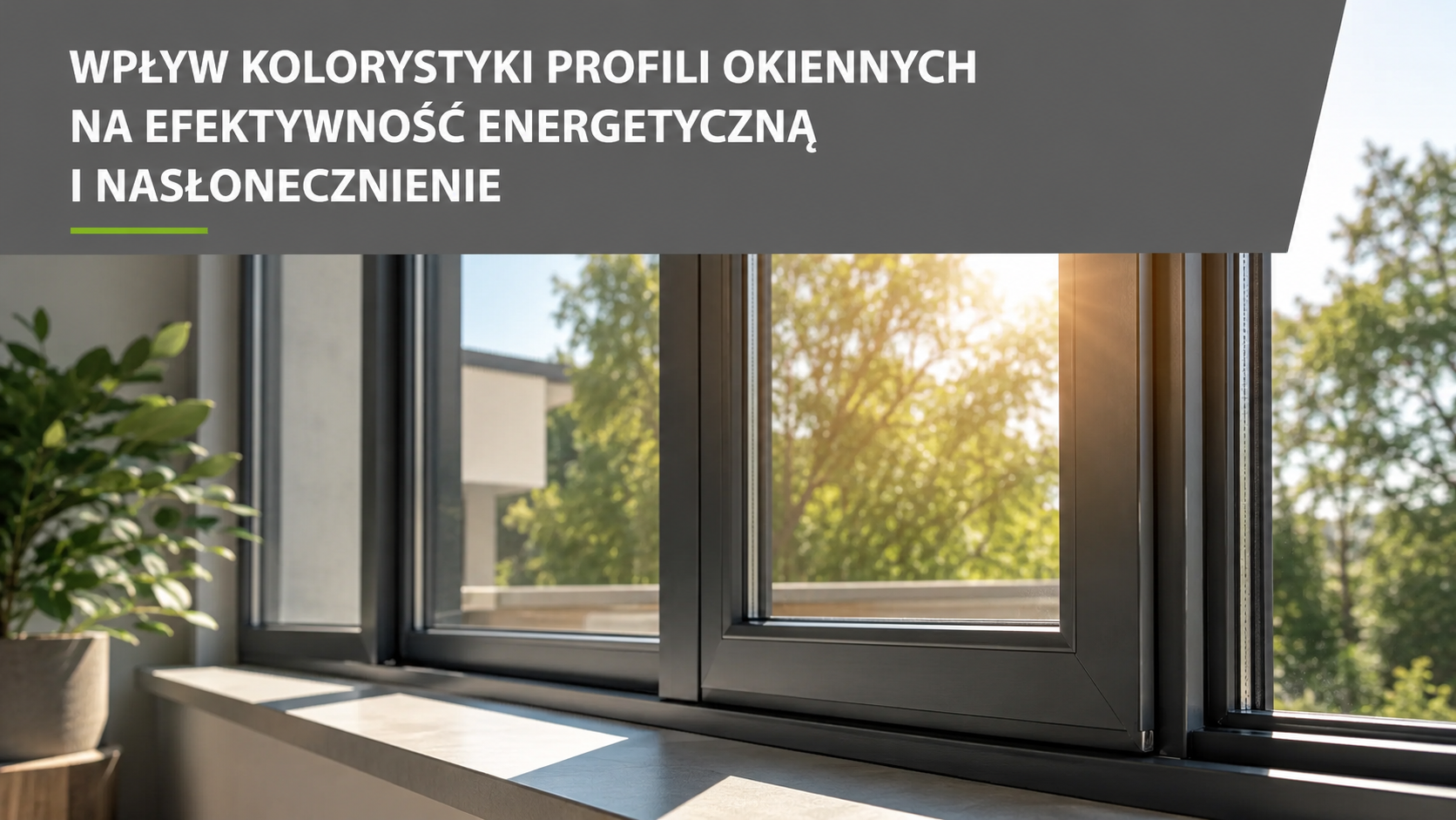 Kolor profili okiennych dopasowany do elewacji domu