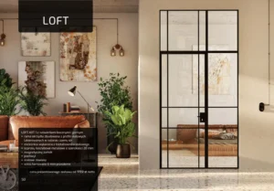 drzwi wewnetrzne erkado loft art aranzacja