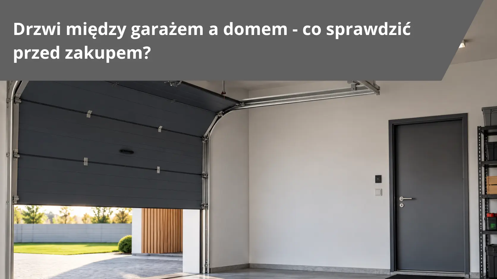 drzwi miedzy garazem a domem