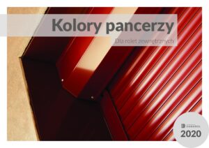 Hanarol Wzornik kolorów pancerzy rolet zewnętrznych 2020 okładka